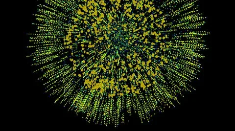 USA dollar firework big with alpha Video stock 10794498