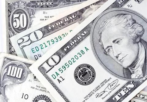 USA dollars background Stock Photos