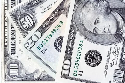 USA dollars background Stock Photos