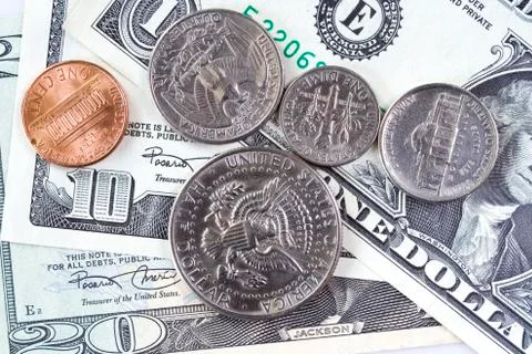 USA dollars background Stock Photos