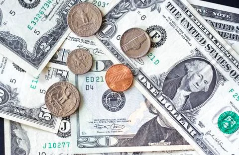 USA dollars background Stock Photos