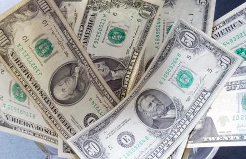 USA dollars background Stock Photos