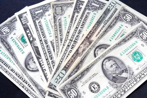 USA dollars background Stock Photos