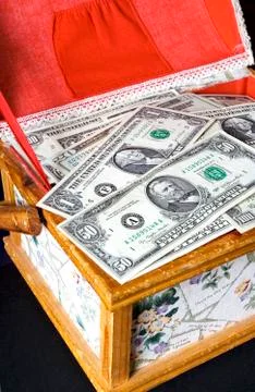 USA dollars background Stock Photos