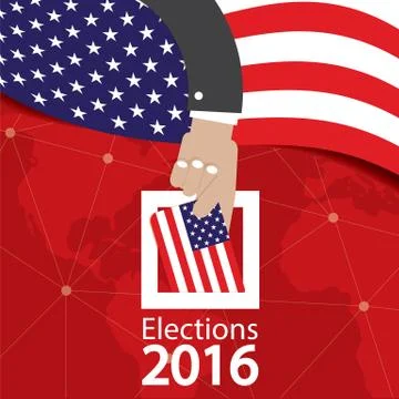 USA Election Concept Vector Illustration Illustrazione stock