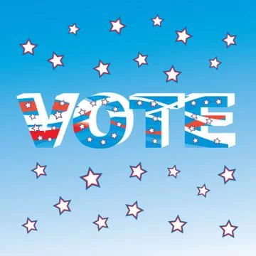 Usa election patriotic background vector illustration Stock Illustration