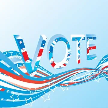 Usa election patriotic background vector illustration Stock Illustration