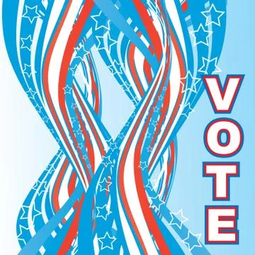 Usa election patriotic background vector illustration Stock Illustration