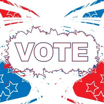 Usa election patriotic background vector illustration Illustrazione stock