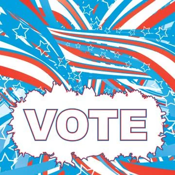 Usa election patriotic background vector illustration Stock Illustration