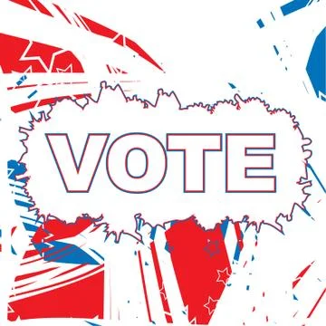 Usa election patriotic background vector illustration Stock Illustration