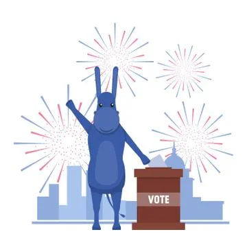 USA election theme Illustrazione stock
