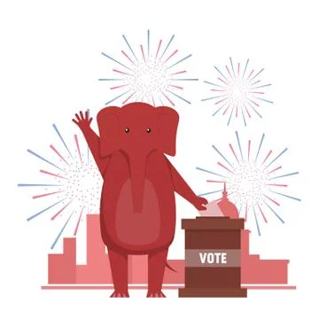 USA election theme Stock Illustration