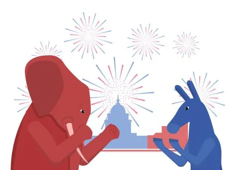 USA election theme Stock Illustration
