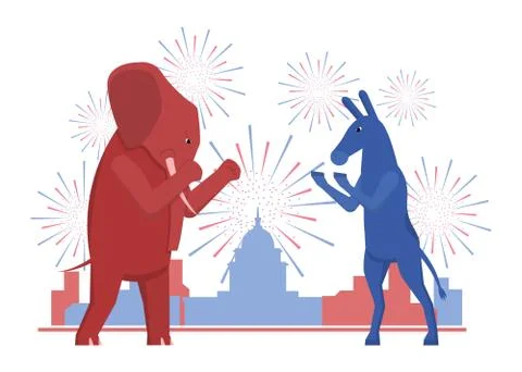 USA election theme Stock Illustration