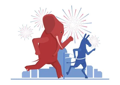 USA election theme Stock Illustration