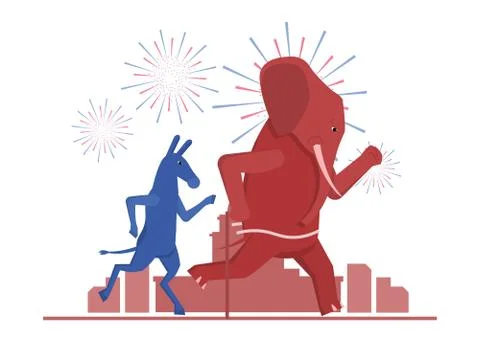 USA election theme Stock Illustration