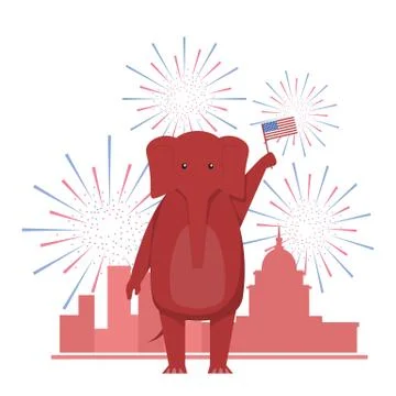 USA election theme Stock Illustration
