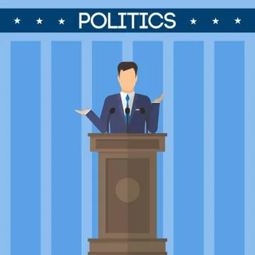 USA elections topic Stock Illustration
