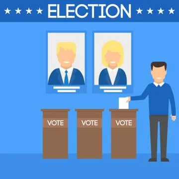 USA elections topic Stock Illustration