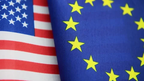 USA EU relations. Stock Footage 317087883