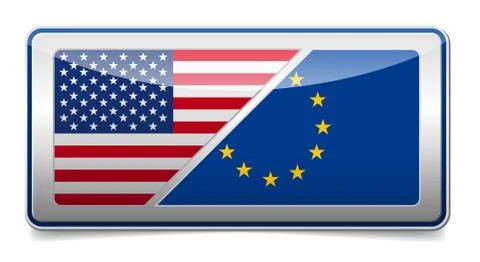Usa - eu sign Stock Illustration