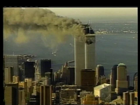 USA: File footage marks fifth anniversary of the September 11, 2001 attack... Stock Footage