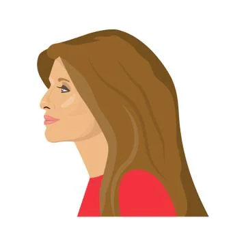 USA first lady. Stock Illustration