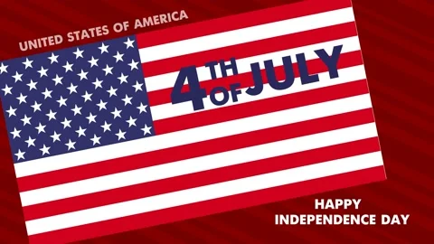 USA flag 4 Stock Footage 155105974