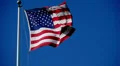 USA Flag 96fps 02 Slow Motion x4 HD Footage