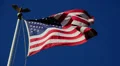USA Flag 96fps 08 Slow Motion x4 HD Footage