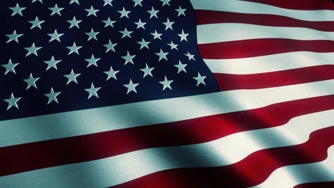 USA Flag Angled Straight Dramatic Shading Seamless Looping Video stock 88351482