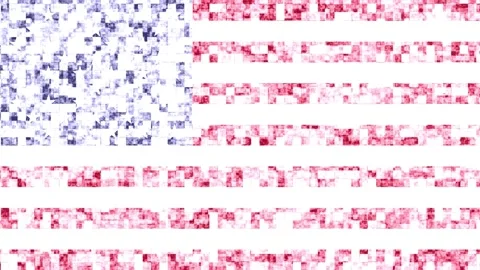  Usa Flag Animation  Stock Footage 154041473