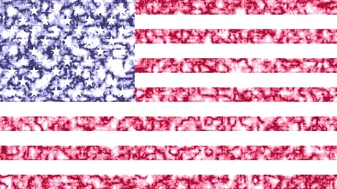  Usa Flag Animation  Stock Footage 154041477