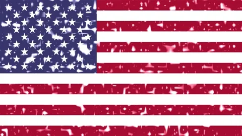  Usa Flag Animation  Stock Footage 154041483