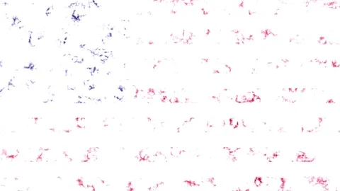 Usa Flag Animation  Stock Footage 154041489