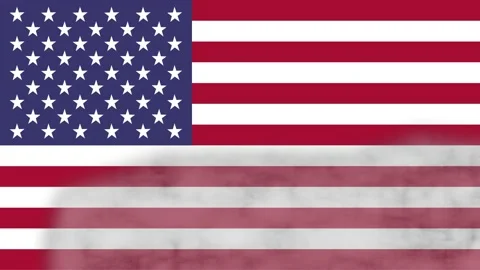 Usa Flag Animation  Stock Footage 154041526