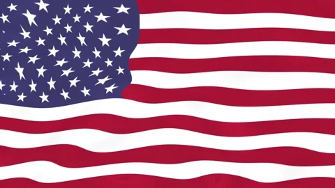 USA FLAG ANIMATION Stock Footage 221961025