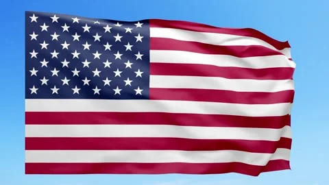 USA Flag Animation Stock Footage 316548889