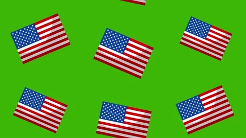 Usa flag background animation Video stock 161726754