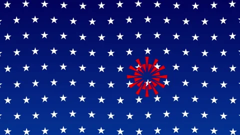 USA FLAG Background Blue Stock Footage 130681586