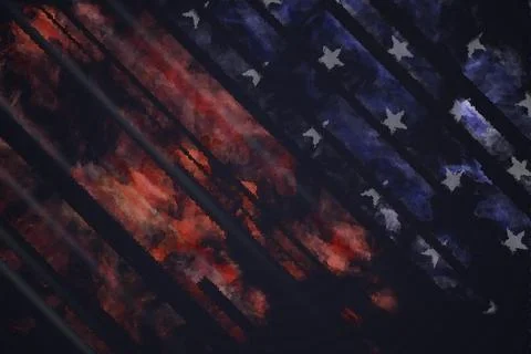 USA flag background design for independence, veterans, labor, memorial day. B 스톡 일러스트