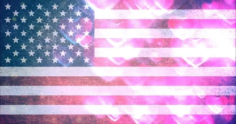 USA flag background Stock Footage 91212707