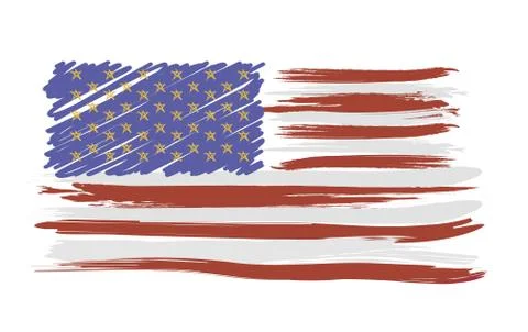 Usa flag background Stock Illustration