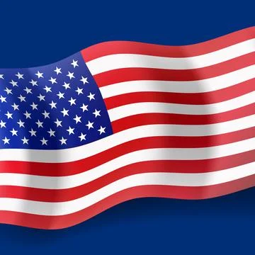 USA flag background template. Vector Illustration. EPS10 Stock Illustration