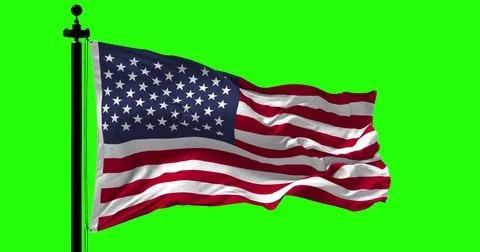 USA Flag Blowing in the Wind Vidéo 76549038