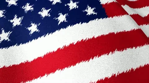USA flag brush strokes Stock Footage 11070253