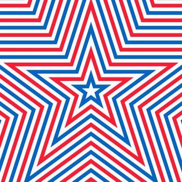 USA Flag Color Star Pattern Seamless Background Patriotic Design Texture Ilustración de archivo
