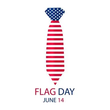 USA Flag Day Tie Stock Illustration