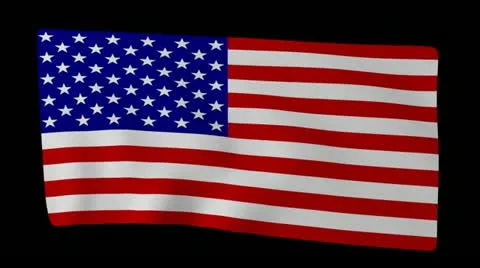 USA Flag Far Stock-Footage 12253162